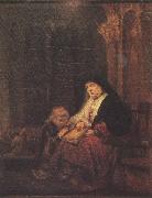 REMBRANDT Harmenszoon van Rijn Hannab in the Temple (mk33) oil painting reproduction